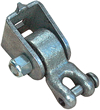 Swing hanger with clevis for wooden structures.